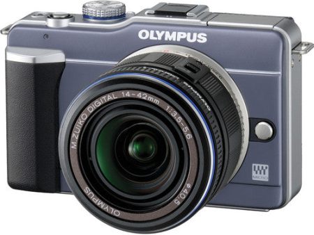 Olympus PEN E-PL1 Digital Camera with 14-42mm Lens - Blue For Sale