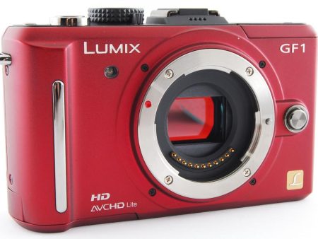 Panasonic Lumix DMC-GF1 Digital Camera Red - Body Online Hot Sale