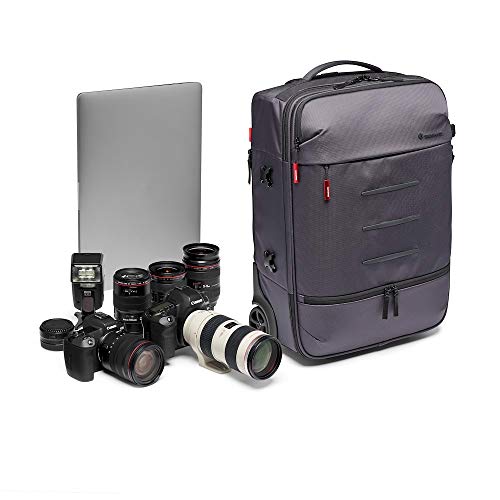 Manfrotto Manhattan Runner-50 Camera Roller Bag for Compact and Reflex Cameras, Multiuse, for Carrying Cameras and Accessories, in Water-Repellent Material, with PC and Tablet Compartment Cheap