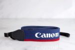 Canon Vintage Blue & Red Camera Wide Neck Strap Supply