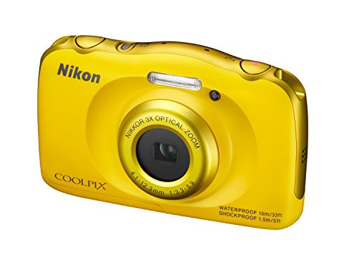 Nikon COOLPIX S33 Digital Camera (Yellow) Cheap