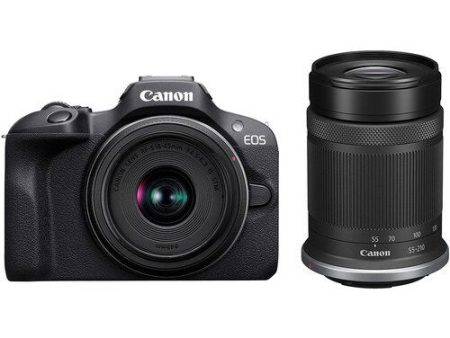 Canon EOS R100, RF-S 18-45mm f 4.5-6.3 IS STM + RF-S 55-210mm f 5-7.1 IS STM Lens Kit on Sale