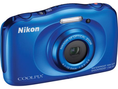 Nikon COOLPIX S33 Digital Camera (Blue) For Sale