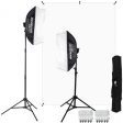 Westcott D5 2-Light Video Blogging Kit with X-Drop Stand & White Backdrop Discount