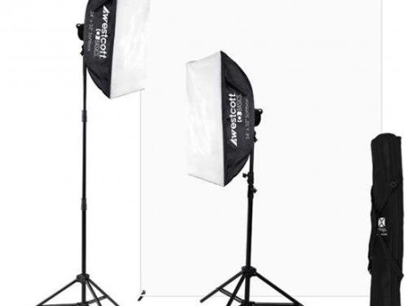 Westcott D5 2-Light Video Blogging Kit with X-Drop Stand & White Backdrop Discount