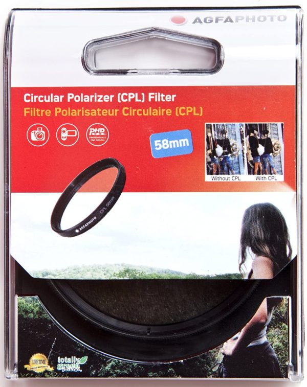 AGFA Photo 58mm Circular Polarizing Filter For Sale