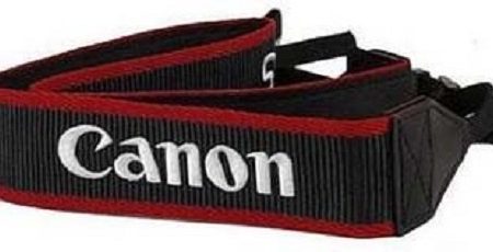 Genuine Original OEM Canon Red 1 Width Neck Strap for Canon EOS and EOS Rebel Series DSLR Cameras Fashion