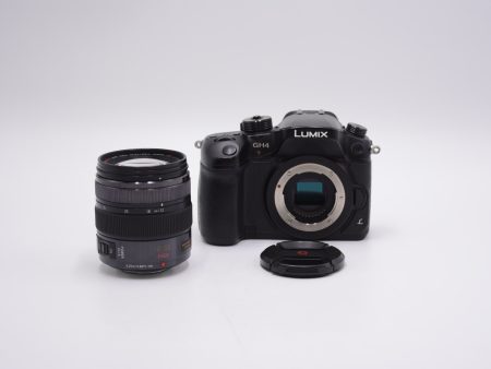 Panasonic GH4 01319 DMC-GH4 Mirrorless Camera + Vario 12-35mm f 2.8 ASPH Lens, Used (For Parts) Fashion