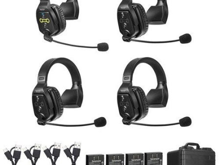 Saramonic WiTalk-WT4S 4-Person Full-Duplex Wireless Single-Ear Headset Intercom System (1.9 GHz) For Sale