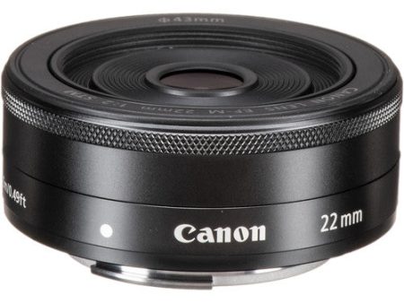 Canon EF-M 22mm f 2 STM Lens - Black Supply