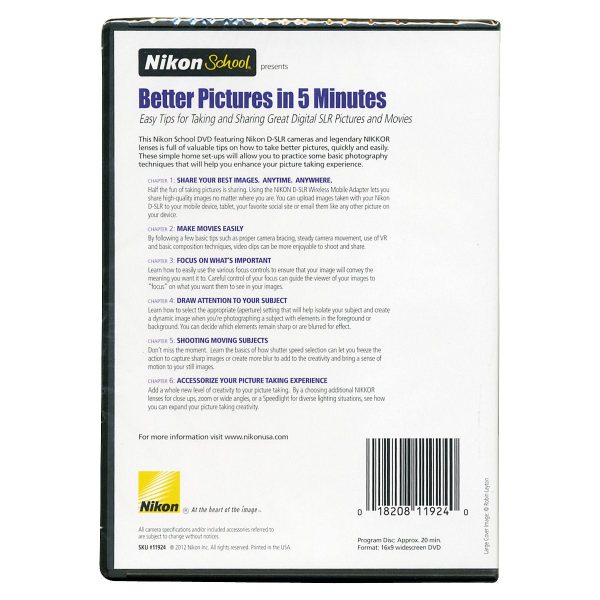 Nikon School DVD - Better Pictures in 5 Minutes Supply