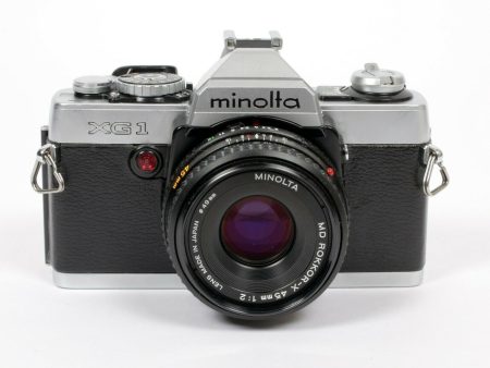 Minolta XG1 Film 35mm SLR Camera with 45mm f 2 Lens - Used Discount