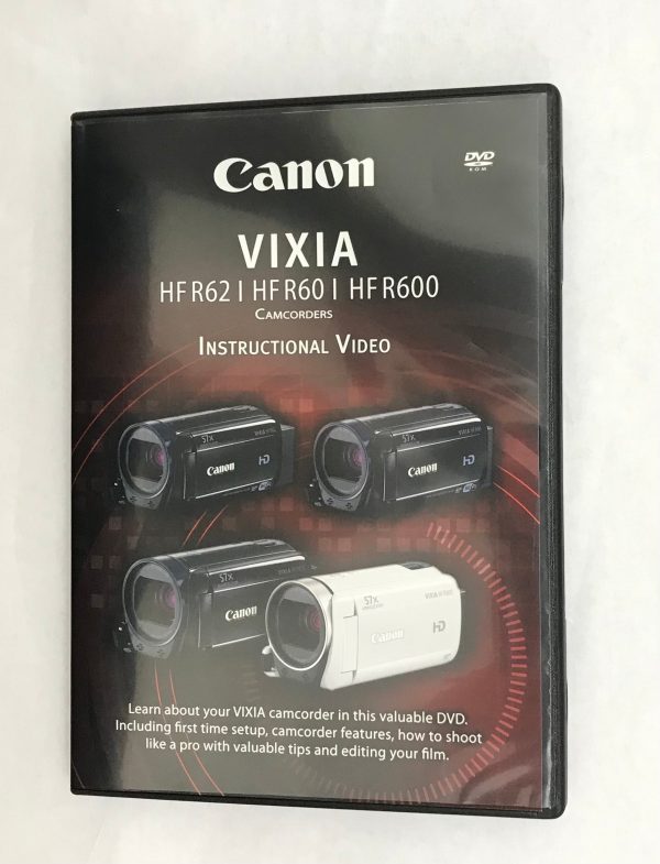 Canon Vixia HF R62, HF R60, HF R600 Camcorders Instructional DVD Video For Cheap