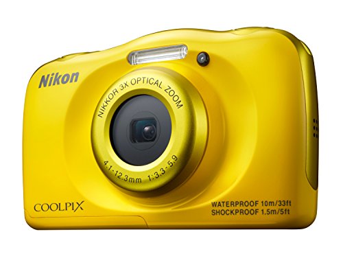 Nikon COOLPIX S33 Digital Camera (Yellow) Cheap