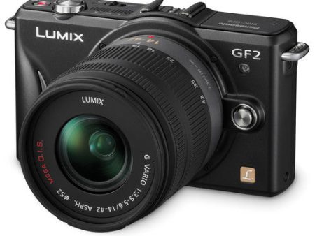 Panasonic Lumix DMC-GF2 Digital Camera w 14-42mm Lens (Black) Sale