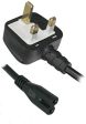 Camson UK Power Cord 2-Prong Plug Figure-8 with Fuse 6-FT Sale