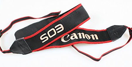 CANON STRAP EOS BLACK RED AND WHITE Cheap