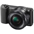 Sony Alpha a5100 Mirrorless Digital Camera with 16-50mm Lens (Black) on Sale