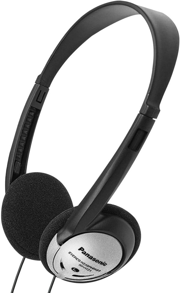 Panasonic RP-HT21 Headphones On-Ear Lightweight with XBS (Gray) Fashion